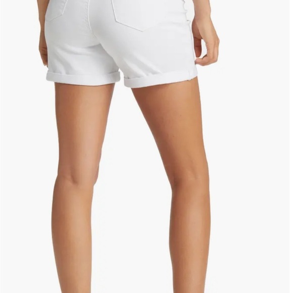 Belly Band Roll Cuff Maternity Denim Shorts - Picture 5 of 5